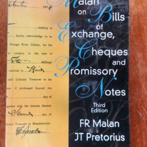 Malan: Malan on Bills of Exchange Cheques & Promissory Notes: 3rd Ed: 1997